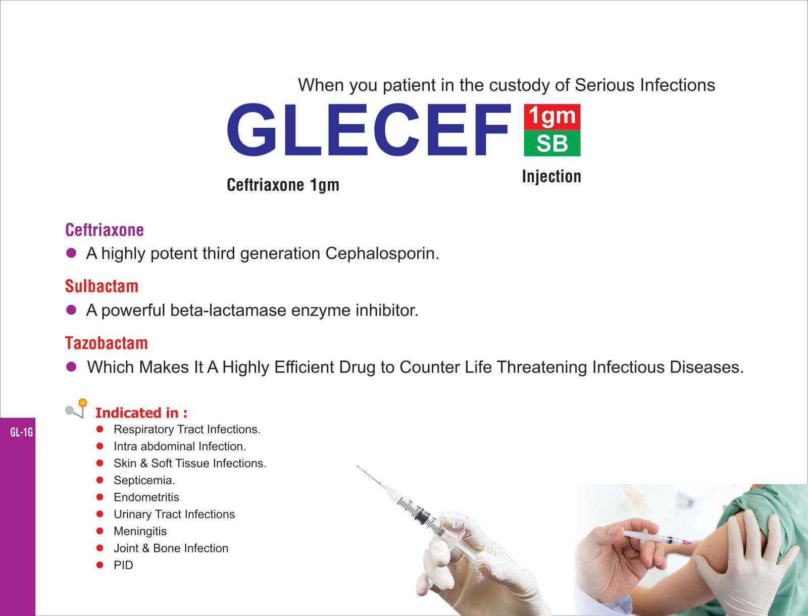 Glecef 1gm SB